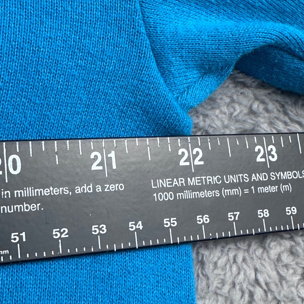 Jerzees Sweatshirt‎ Womens Large Blue Vintage 90s Garden Applique Made in USA - Picture 3 of 8